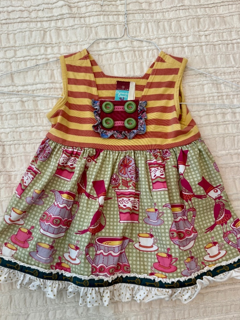 Matilda Jane Sailor Sara Tea Party top